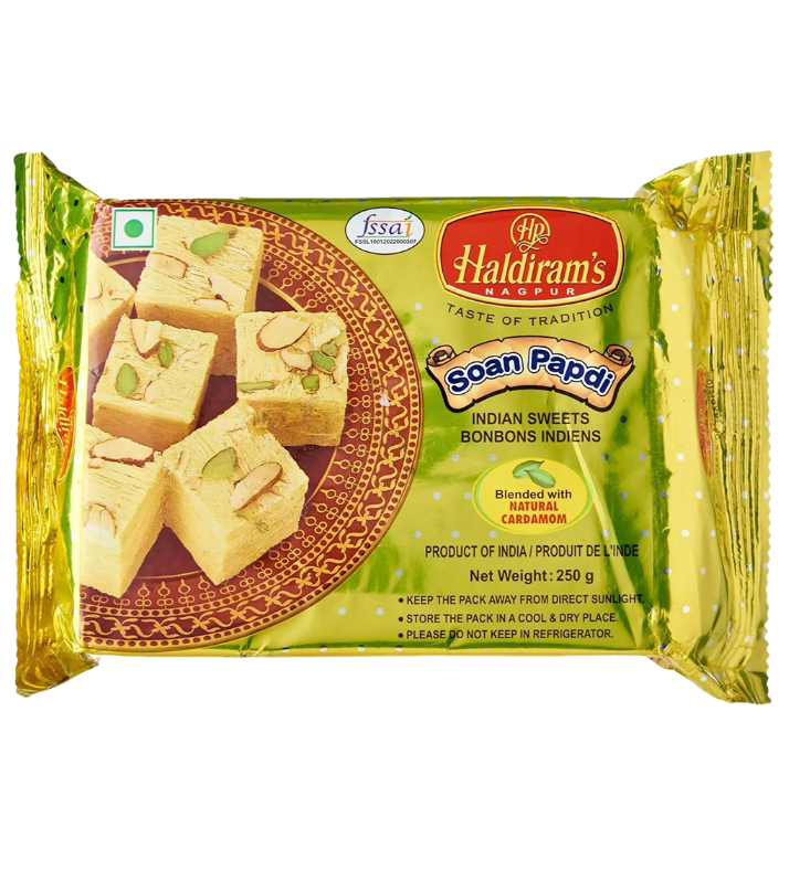 Haldiram's Soan Papdi packaging